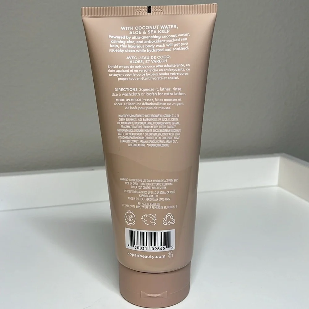 Kopari Tahitian Vanilla Hydrating Body Wash NEW/Unused Full Size 9 fl oz